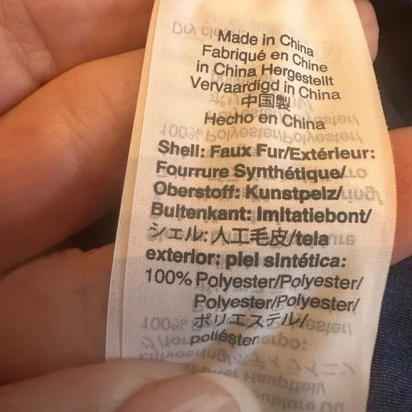 J Crew Faux Fur Soft and Plush Ash Rose Coat Size Medium - Picture 9 of 11